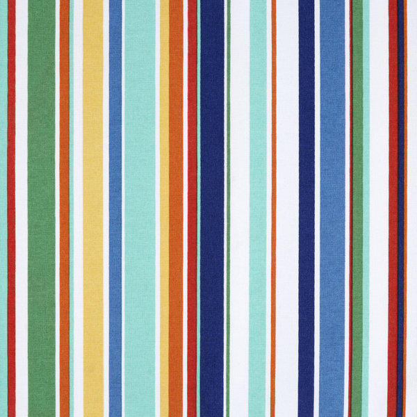Fiesta Joplin Stripe Coastal Reversible Placemat 4Pack Set, Blue/White